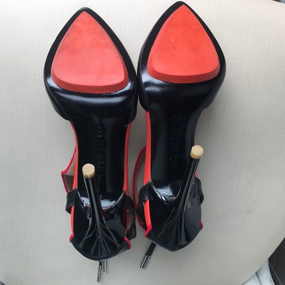 L.A.M.B  LEATHER STILETTO HEELS NEVER WORN - Picture 10 of 14